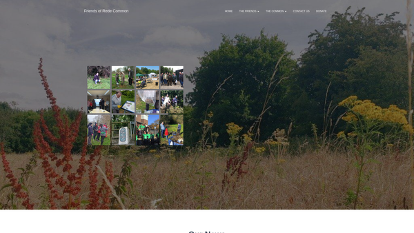 Screenshot of the Friends Of Rede Common website