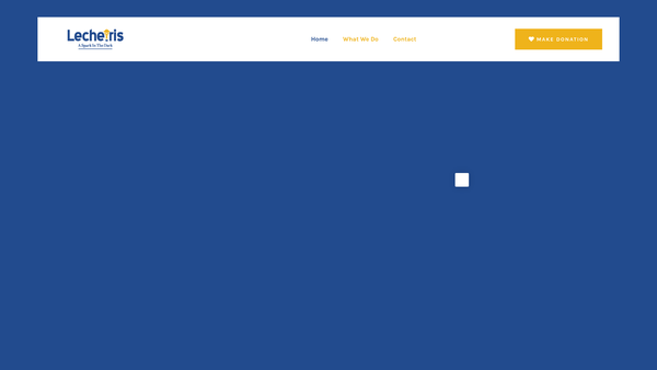 Screenshot of the Lecheiris - A Spark In The Dark Trust website
