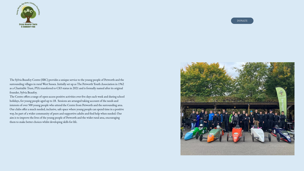 Screenshot of the The Sylvia Beaufoy Centre website