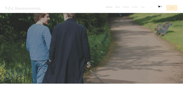 Screenshot of the The New Normal website