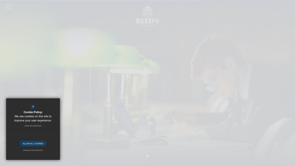 Screenshot of the Friends Of Reed's School (Fors) website