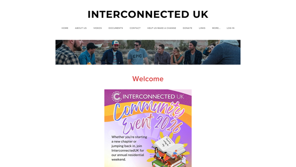 Screenshot of the Interconnected UK website