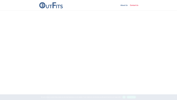 Screenshot of the Outfits website