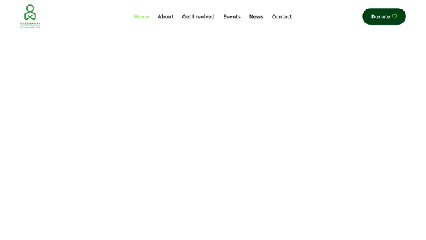 Screenshot of the The Greenaway Foundation website