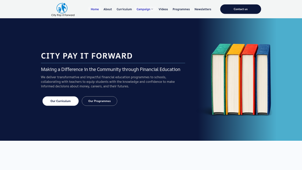 Screenshot of the City Pay IT Forward website