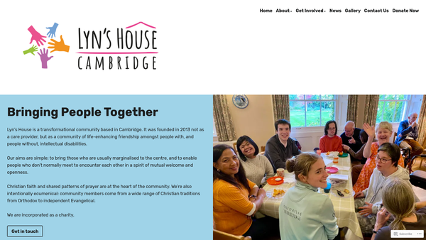 Screenshot of the The Cambridge Friendship Trust website