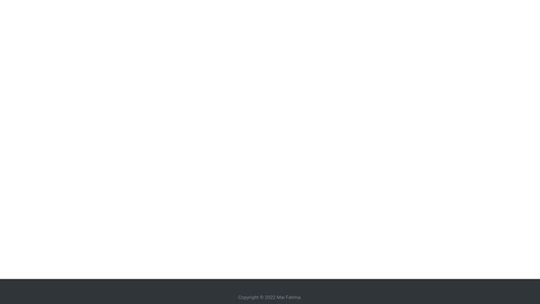 Screenshot of the Mai Fatima Foundation website