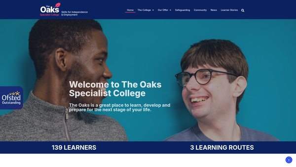 Screenshot of the Skills For Independence And Employability Ltd website