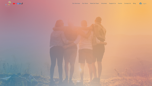 Screenshot of the Helping Others Positively Engaged In Community website