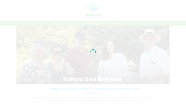 Screenshot of the Richmond Good Neighbours website