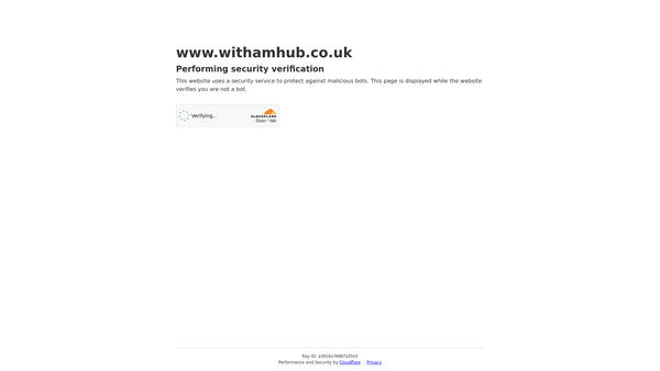 Screenshot of the The Witham Hub website