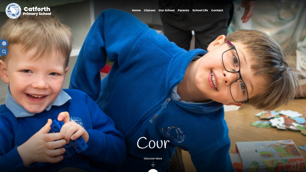 Screenshot of the Friends Of Catforth School website