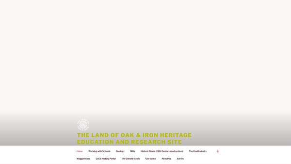 Screenshot of the Land Of Oak & Iron Trust website