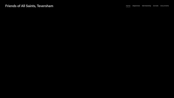 Screenshot of the Friends Of The Parish Church Of All Saints, Teversham website
