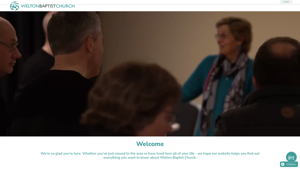 Screenshot of the Welton Baptist Church website