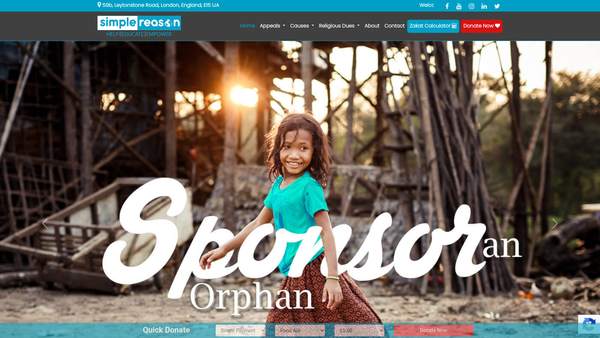 Screenshot of the Simple Reason website