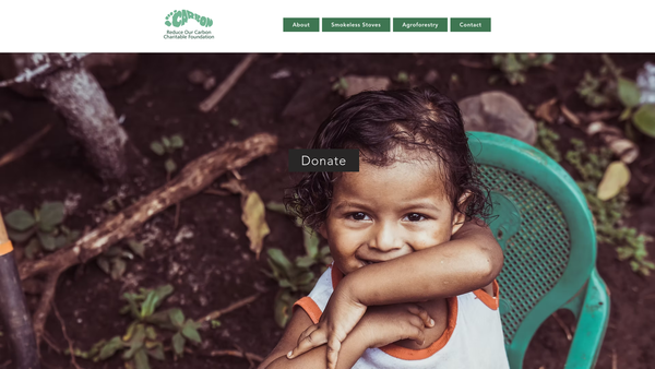 Screenshot of the Reduce Our Carbon Charitable Foundation website