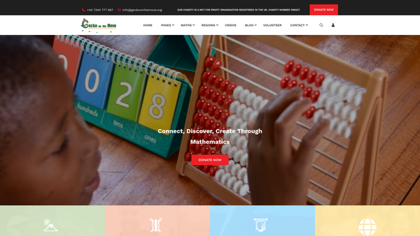 Screenshot of the Gecko On The Move website