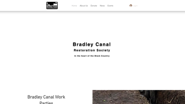 Screenshot of the Bradley Canal Restoration Society website