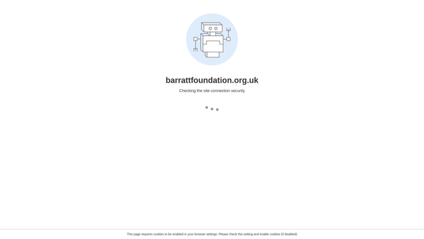 Screenshot of the The Barratt Redrow Foundation website