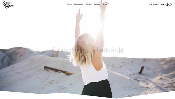 Screenshot of the Grace To Restore Ltd website