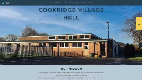 Screenshot of the Cookridge Village Association website