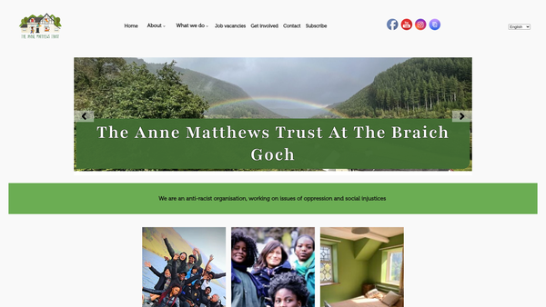 Screenshot of the The Anne Matthews Trust website