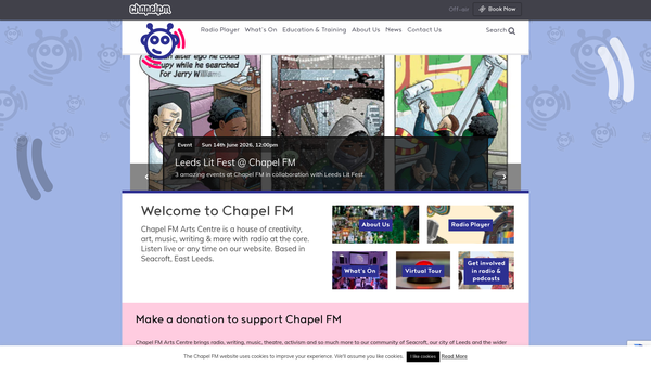 Screenshot of the Heads Together Productions Limited website