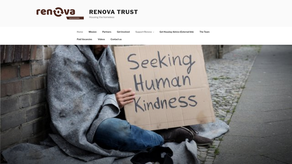 Screenshot of the Renova Trust website