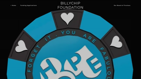 Screenshot of the B A Hope Foundation website