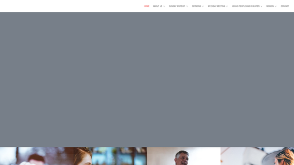 Screenshot of the Mount Road Baptist Church, Hinckley website