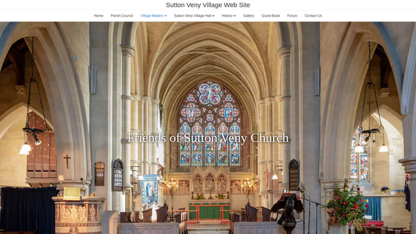 Screenshot of the The Friends Of Sutton Veny Church website