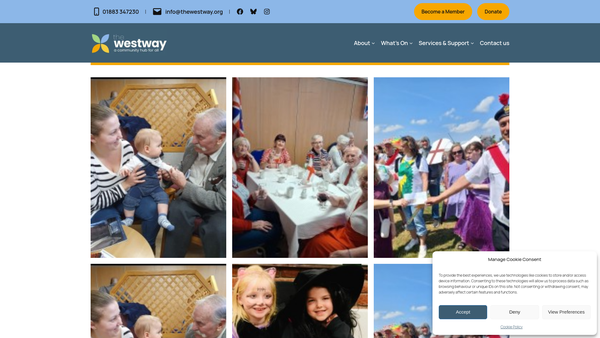 Screenshot of the The Westway Community And Well Being Centre website