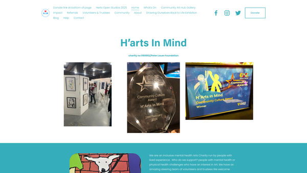 Screenshot of the Peter Lauer Foundation website