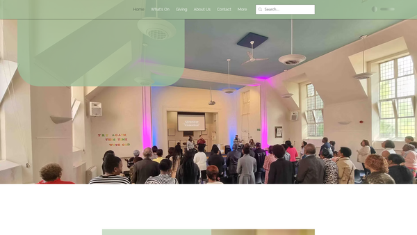 Screenshot of the Cross Street Baptist Church website