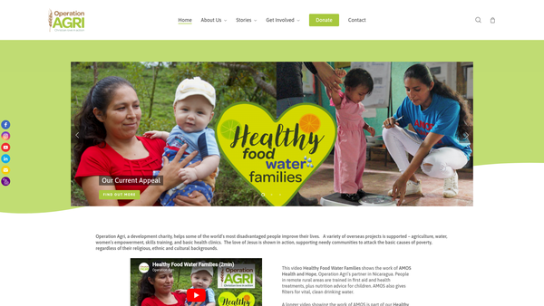 Screenshot of the Operation Agri website