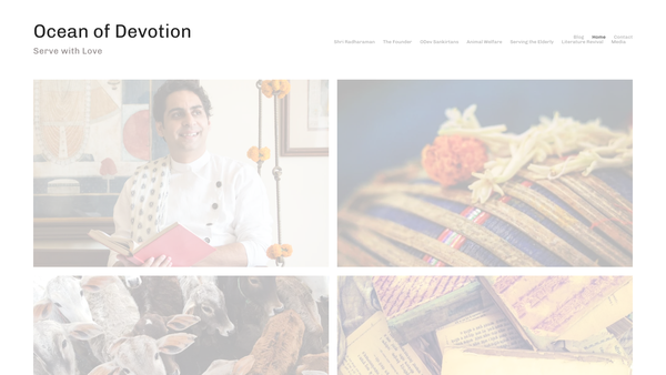 Screenshot of the UK Odev (Ocean Of Devotion) website