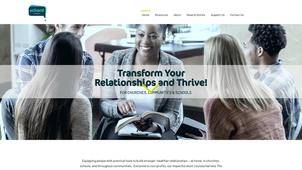 Screenshot of the Achord Foundation website