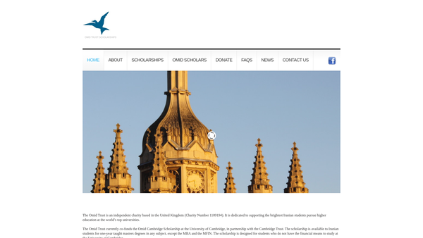 Screenshot of the Omid Trust website