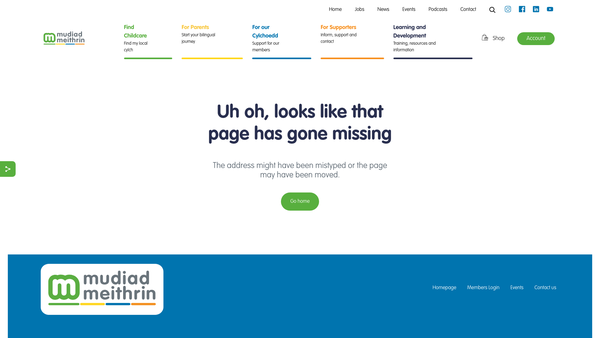 Screenshot of the Cylch Meithrin A Ti A Fi Cwarter Bach website