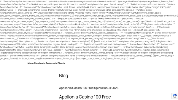 Screenshot of the Hebron Pentecostal Church Manchester website
