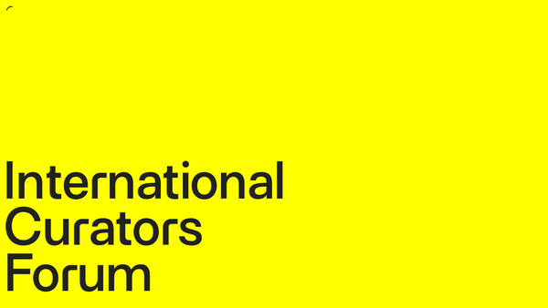 Screenshot of the International Curators Forum website