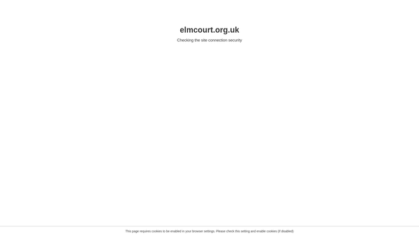 Screenshot of the Elm Court Youth And Community Centre website