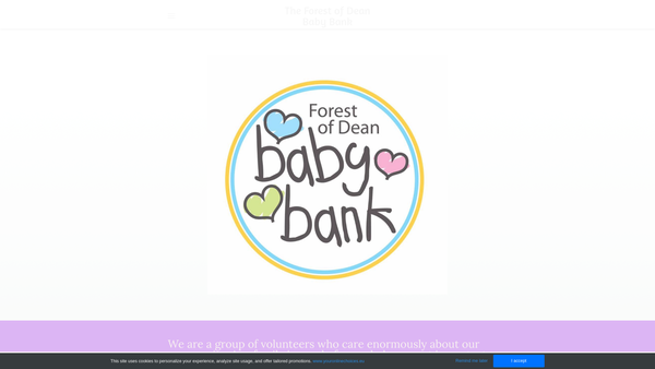 Screenshot of the The Forest Of Dean Baby Bank website