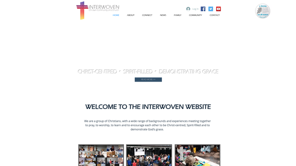 Screenshot of the Interwoven website