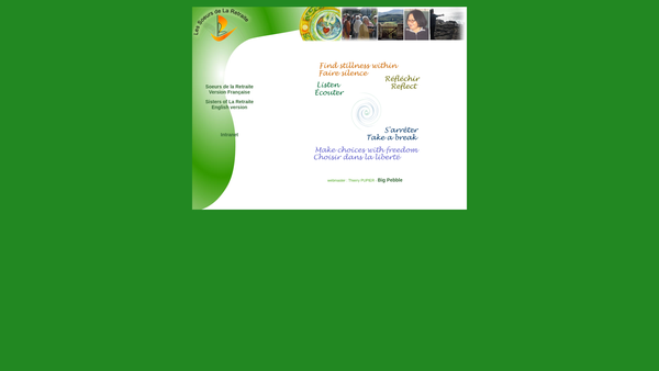 Screenshot of the Congregation Of La Retraite CIO website