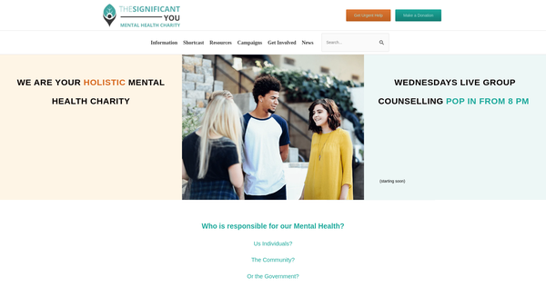 Screenshot of the The Significant You website