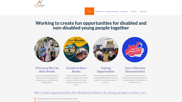 Screenshot of the Active Impact CIO website