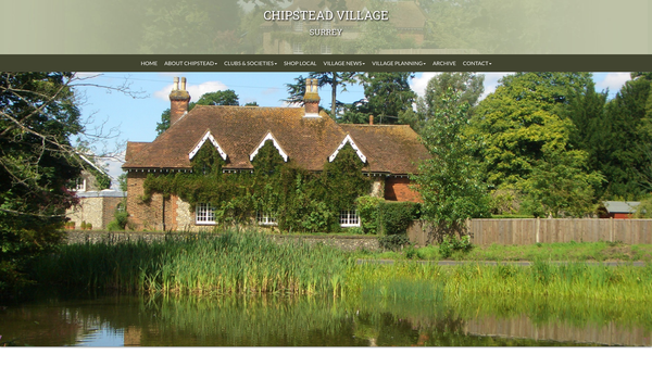 Screenshot of the The Chipstead Village Preservation Society website