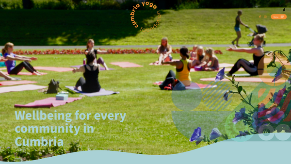 Screenshot of the Cumbria Yoga Foundation website